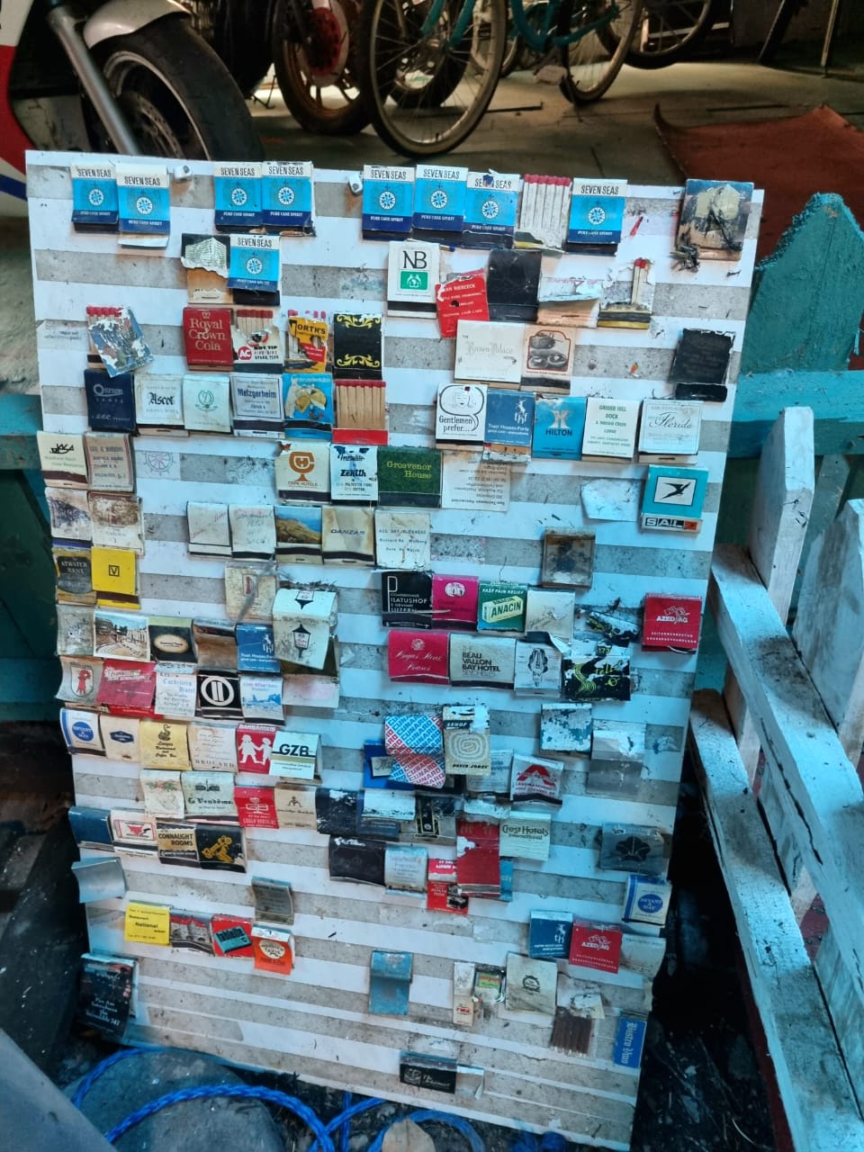 Old-time matchbox collection