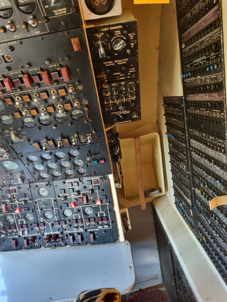 Flight engineer control panels
