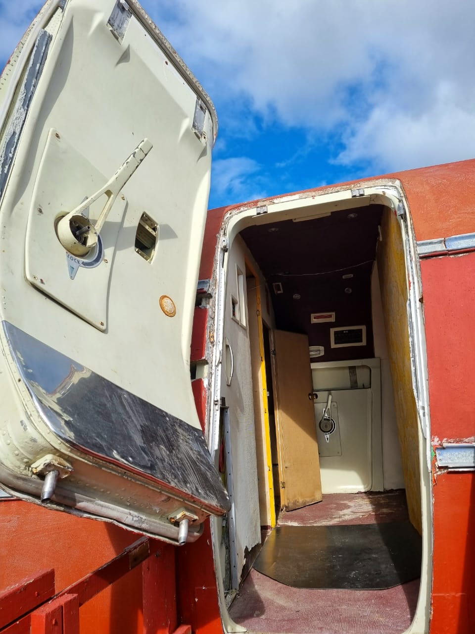 Open door of the Morganville aircraft