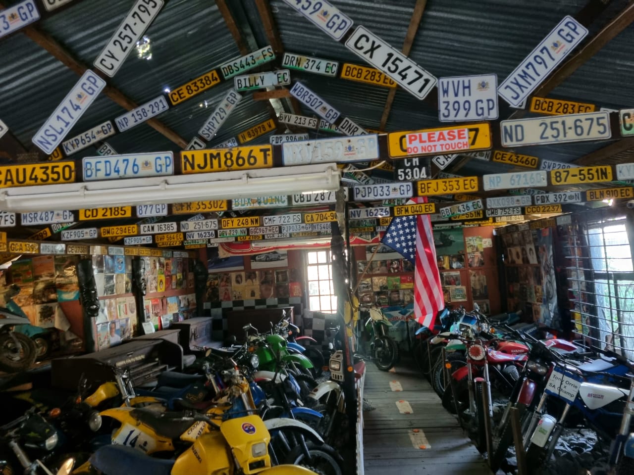 Number plates and motorcycles