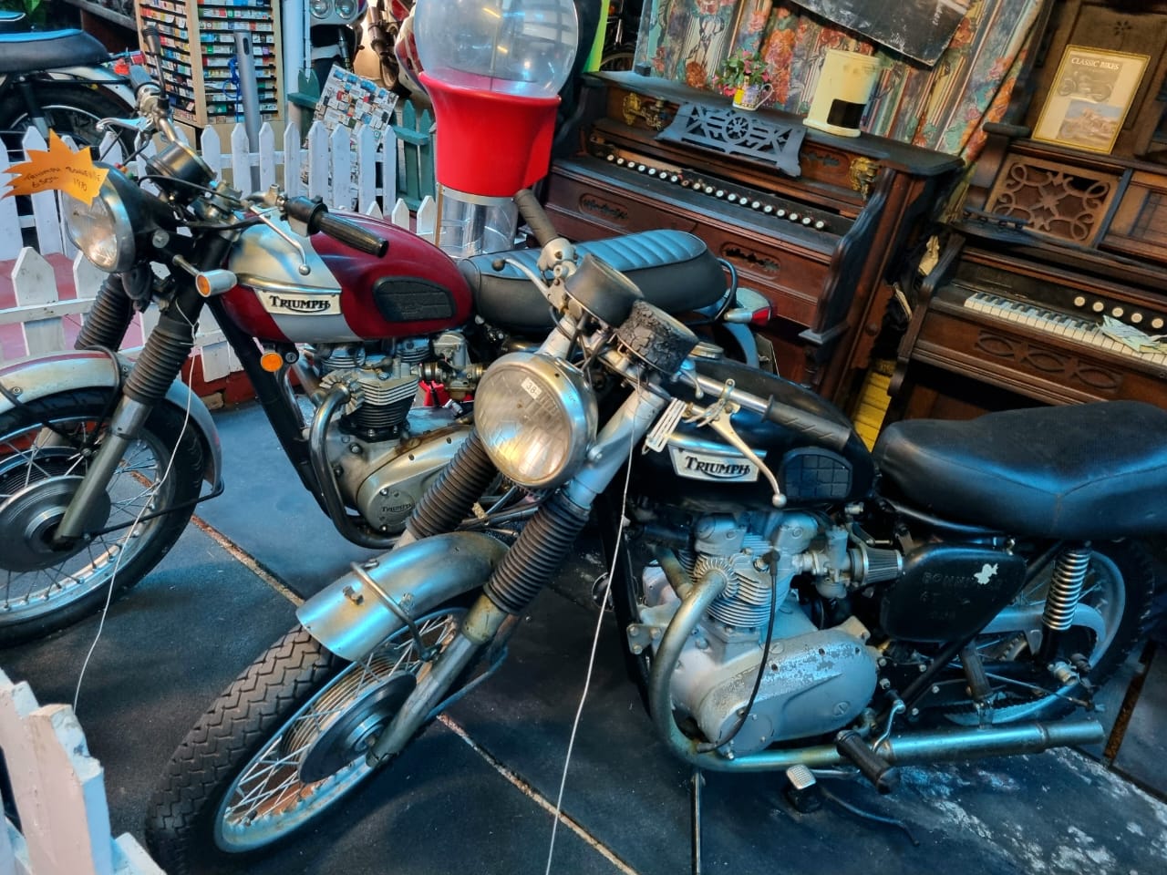 Classic Triumph motorcycles